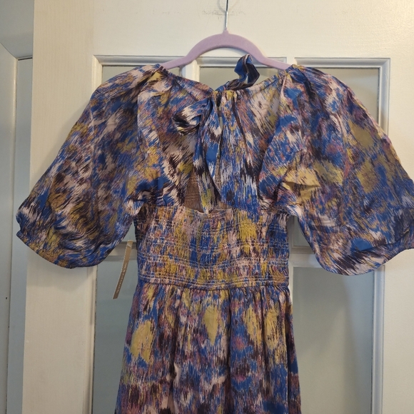 Cleobella Artistic Keely Smocked Midi Dress - Picture 3 of 8